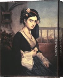 Charles Canvas Paintings - Oriental Lady by Charles Gleyre