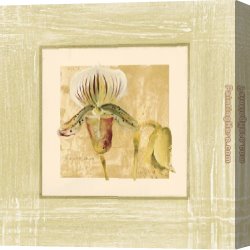 Floral Canvas Paintings - Exotic Floral II by Cheri Blum