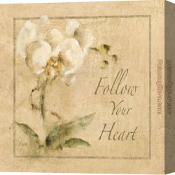 Floral Canvas Paintings - Floral Sentiments III by Cheri Blum