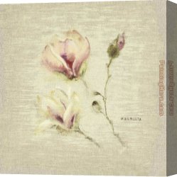 Square Canvas Paintings - Magnolia Square by Cheri Blum