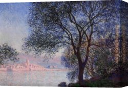 Irises in Monets Garden Canvas Paintings - Antibes Seen from the Salis Gardens 2 by Claude Monet