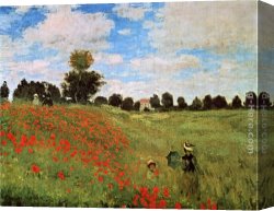 Poppies 1886 Canvas Paintings - Corn Poppies by Claude Monet