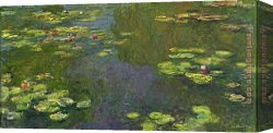 Nympheas Canvas Paintings - Le bassin aux nympheas by Claude Monet