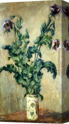 Poppies 1886 Canvas Paintings - Monet Purple Poppies by Claude Monet