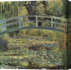 Pond Canvas Paintings - Monet The Waterlily Pond by Claude Monet