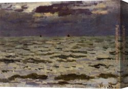 Seascape Canvas Paintings - Seascape by Claude Monet