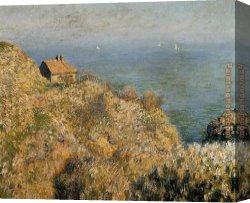 Fisherman's Canvas Paintings - The Fisherman's House at Varengeville by Claude Monet
