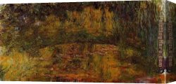 Waterlilies And Japanese Bridge Canvas Paintings - The Japanese Bridge 02 by Claude Monet