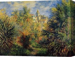 Irises in Monets Garden Canvas Paintings - The Moreno Garden at Bordighera by Claude Monet