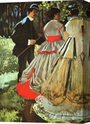 Monet Canvas Paintings - The Picnic by Claude Monet