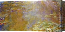 Pond Canvas Paintings - The Water-Lily Pond 1 by Claude Monet