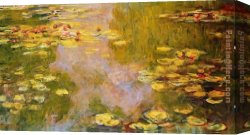 Pond Canvas Paintings - The Water-Lily Pond 3 by Claude Monet