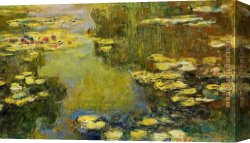 Pond Canvas Paintings - The Water-Lily Pond 4 by Claude Monet