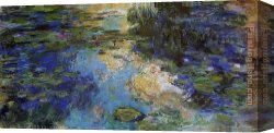 Pond Canvas Paintings - The Water-Lily Pond 6 by Claude Monet