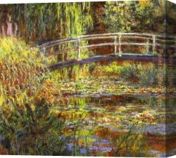 Pond Canvas Paintings - The Water Lily Pond by Claude Monet