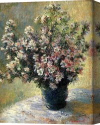 Golding Constable's Flower Garden Canvas Paintings - Vase Of Flowers by Claude Monet