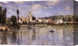 Summer Canvas Paintings - Vetheuil In Summer by Claude Monet
