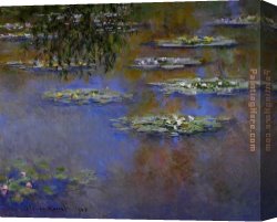 Water Lilies 1914 Canvas Paintings - Water-Lilies 33 by Claude Monet