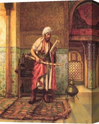 Order, Canvas Paintings - Reading the Order of the Day by Clement Pujol de Guastavino