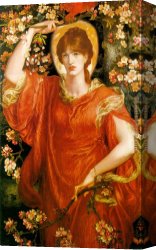 Alexandre-gabriel Canvas Paintings - A Vision of Fiammetta by Dante Gabriel Rossetti