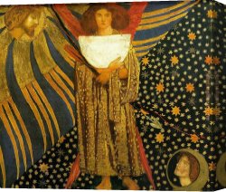 Alexandre-gabriel Canvas Paintings - Dantis Amore by Dante Gabriel Rossetti