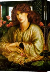Alexandre-gabriel Canvas Paintings - La Donna della Finestra by Dante Gabriel Rossetti