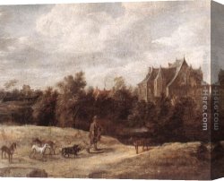 Return Canvas Paintings - Return from the Hunt by David the Younger Teniers