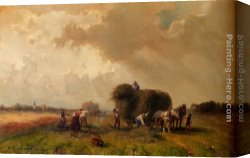 Hard Times Canvas Paintings - Harvest Time by Desire Thomassin