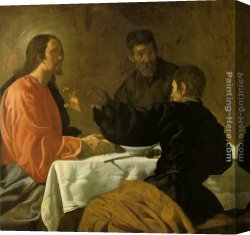 Picture of The Last Supper II Canvas Paintings - The Supper at Emmaus by Diego Rodriguez de Silva Velazquez