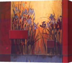 Irises Canvas Paintings - Iris Sunrise by Don Li-Leger