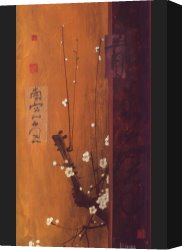 Oriental Canvas Paintings - Oriental Blossoms I by Don Li-Leger