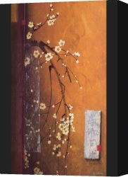 Oriental Canvas Paintings - Oriental Blossoms III by Don Li-Leger