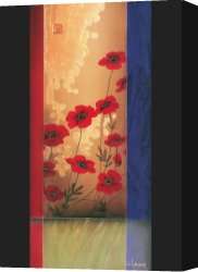 Painter's Canvas Paintings - Painter's Garden I by Don Li-Leger