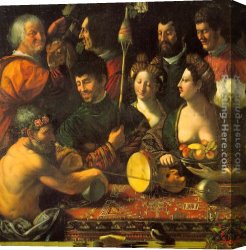 Allegory Canvas Paintings - Witchcraft (Allegory of Hercules) by Dosso Dossi