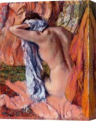 After The Bath 1888 Canvas Paintings - After the Bath VII by Edgar Degas