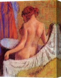 After The Bath 1888 Canvas Paintings - After the Bath VIII by Edgar Degas