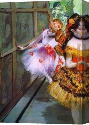 Edgar Canvas Paintings - Ballet Dancers in Butterfly Costumes detail by Edgar Degas