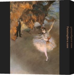 Edgar Canvas Paintings - L'Etoile by Edgar Degas