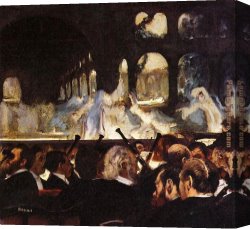 Scene Canvas Paintings - The ballet scene by Edgar Degas