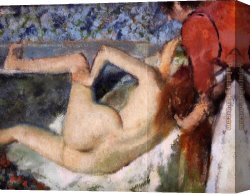 After The Bath 1888 Canvas Paintings - The Bath II by Edgar Degas
