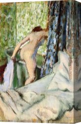 After The Bath 1888 Canvas Paintings - The Morning Bath by Edgar Degas