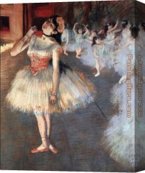 Under The Stars Canvas Paintings - The Star by Edgar Degas