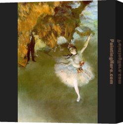 Under The Stars Canvas Paintings - The Star I by Edgar Degas