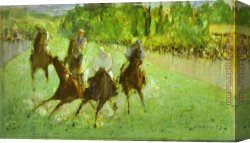Race Canvas Paintings - At The Races by Edouard Manet
