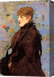 Manet Canvas Paintings - Autumn by Edouard Manet