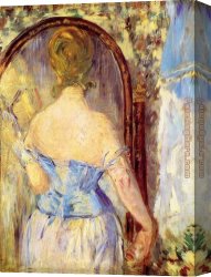 Mirror Canvas Paintings - Before the Mirror by Edouard Manet