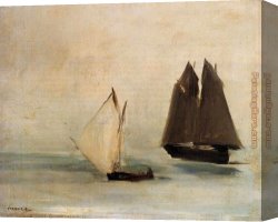 Seascape Canvas Paintings - Seascape by Edouard Manet