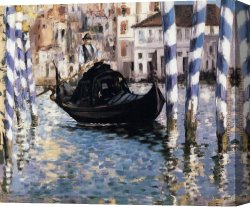 The Doge's Palace From The Entrance to The Grand Canal Canvas Paintings - The Grand Canal, Venice I by Edouard Manet