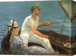 Eduard Canvas Paintings - Boating by Eduard Manet