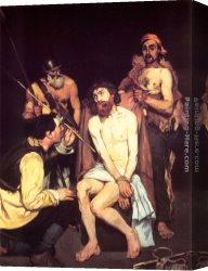 Eduard Canvas Paintings - Jesus Mocked by the Soldiers by Eduard Manet
